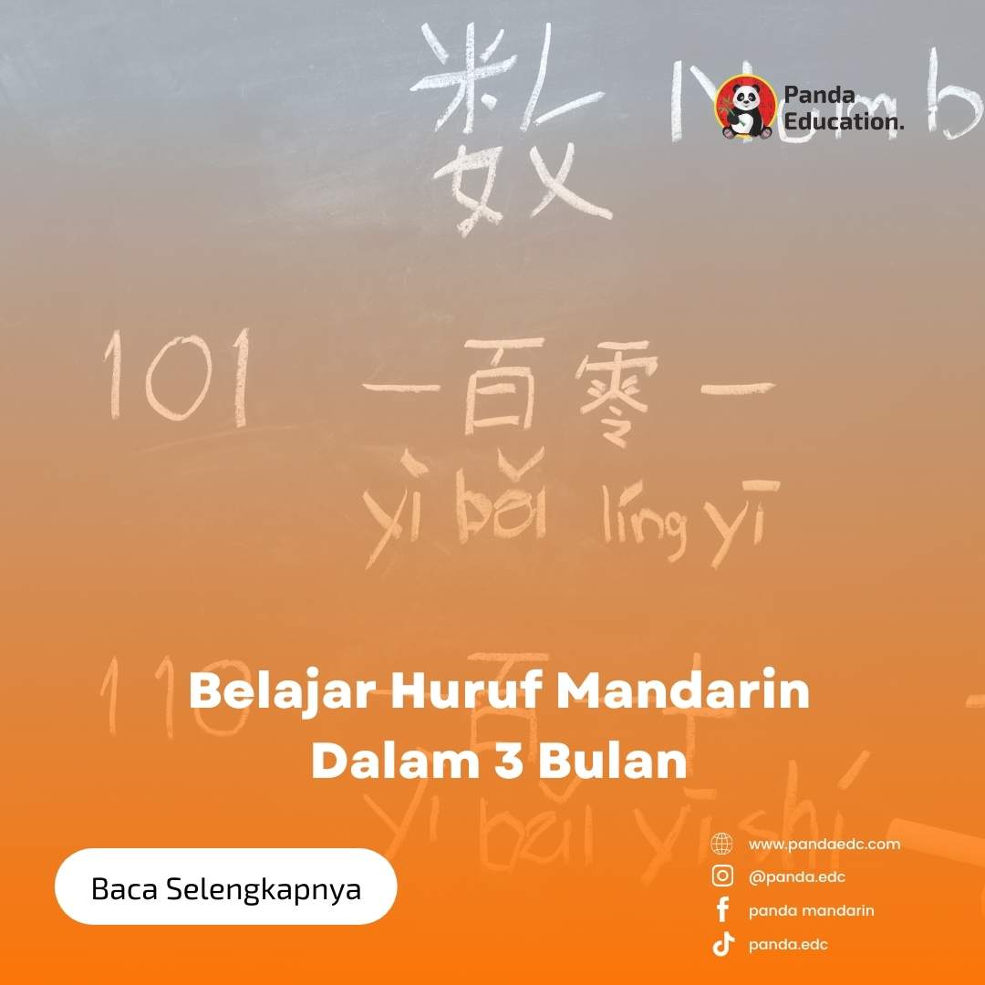 Belajar Huruf Mandarin dalam 3 Bulan Kursus Bahasa Mandarin Panda Edc