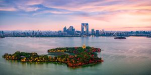 gambar suzhou dari drone view